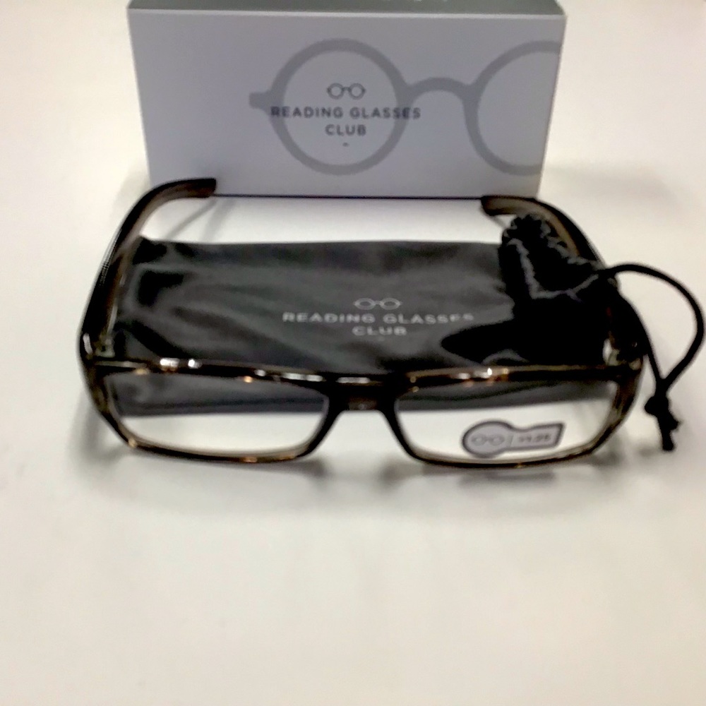 Men’s TheReadingGlassesClub.com Reading Glasses with Drawstring Case  +1.25